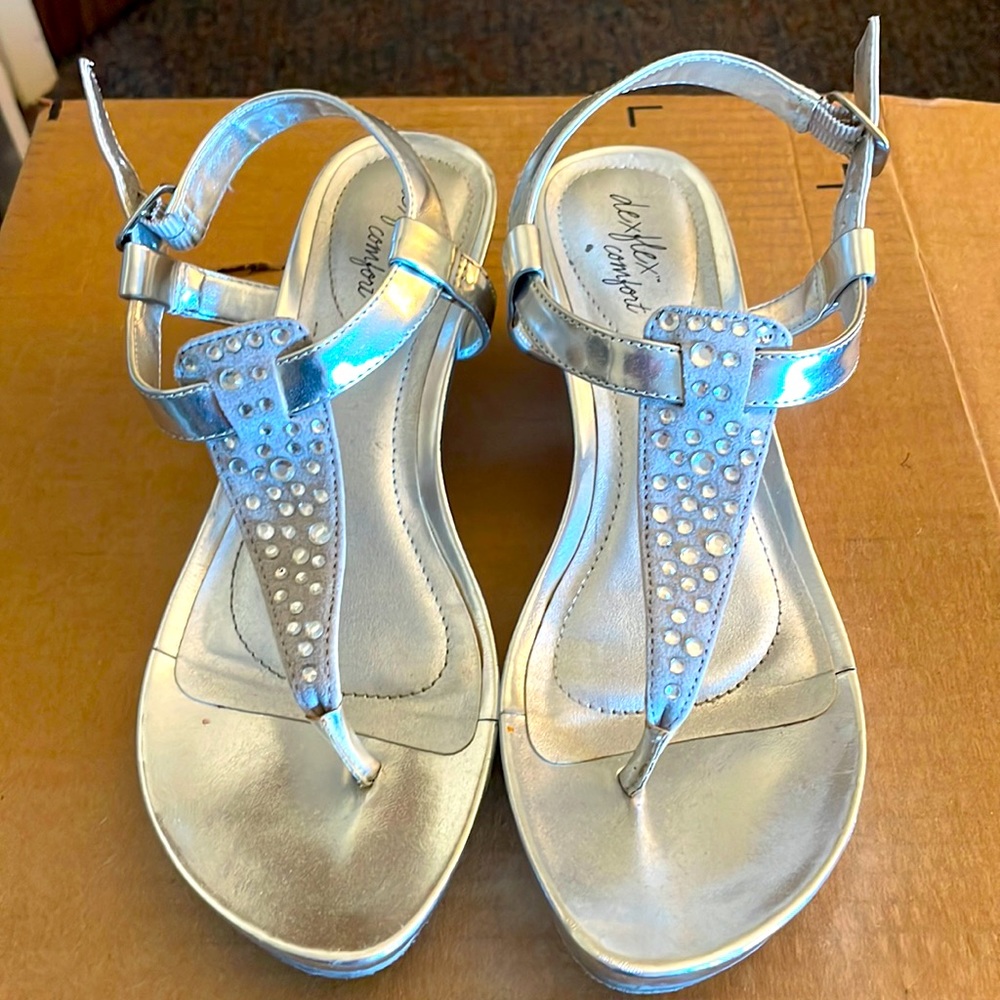 Dexflex Comfort Silver Women Wedges
